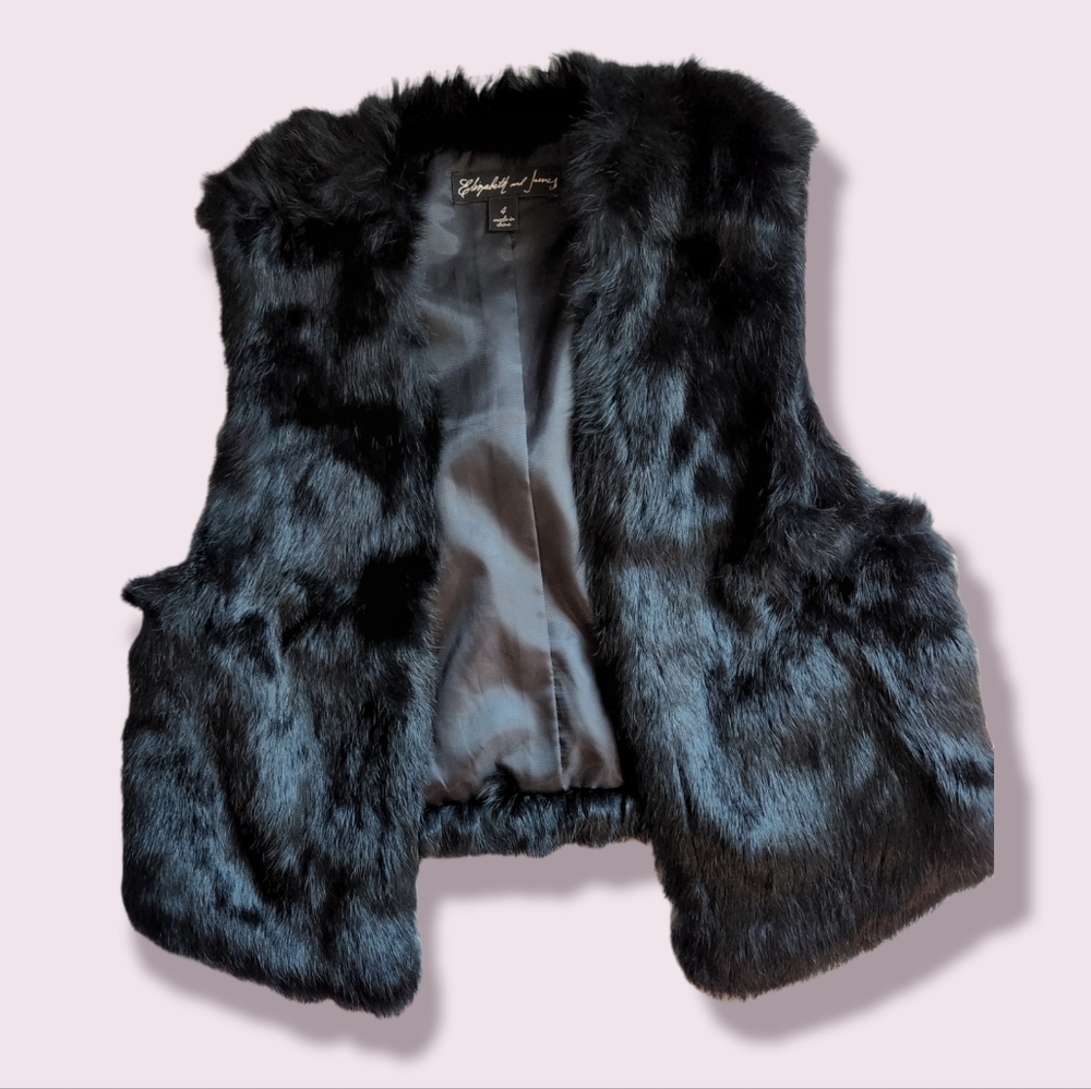 Elizabeth and James Fur Vest